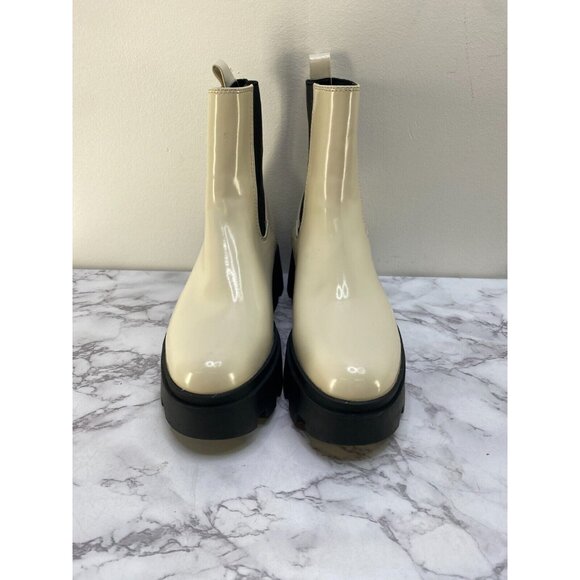 OPEN EDIT Women's  Iris Lug Chelsea Boot In Ivory Sz 8M - Picture 2 of 5